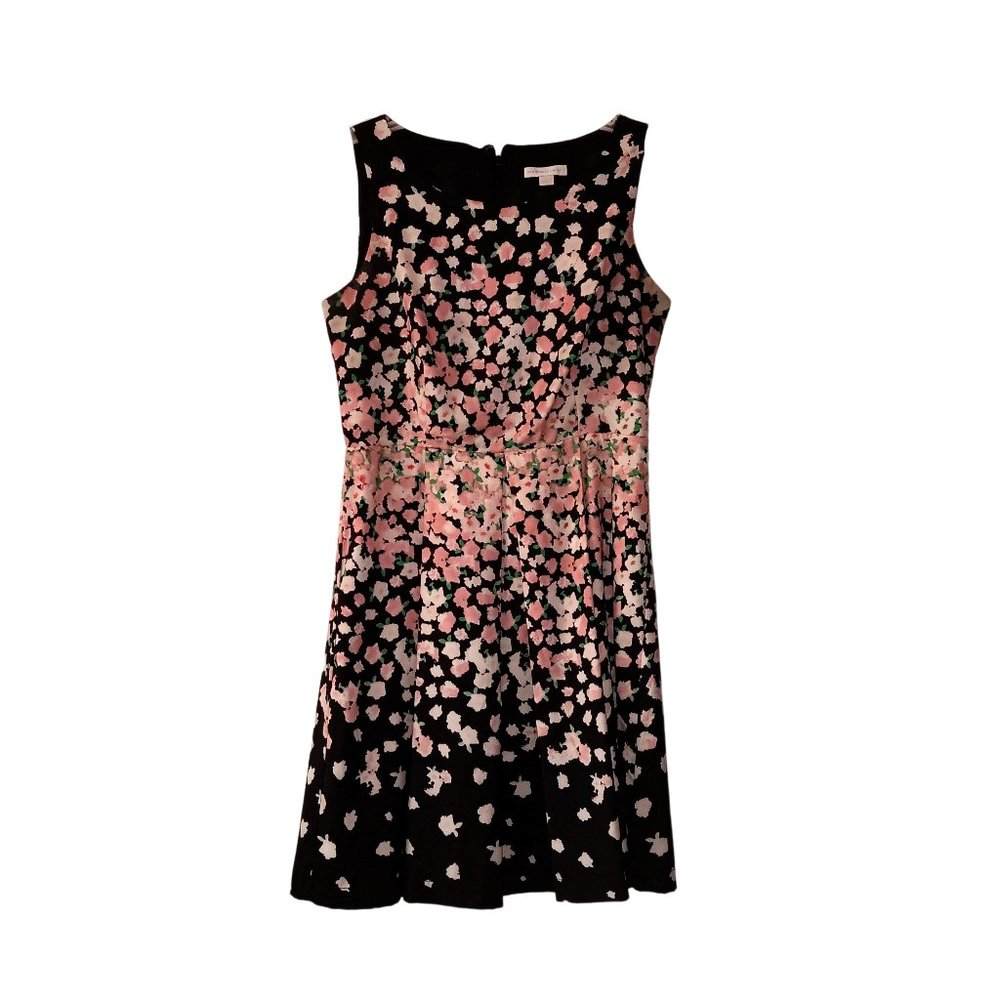 Girl's New York & Company Pink & Black Floral Dress- Size 6